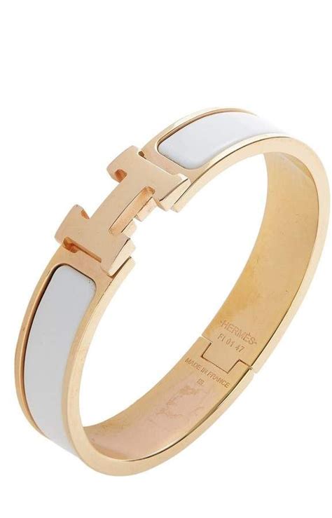 hermes gold and white enamel bracelet|where to buy hermes bracelet.